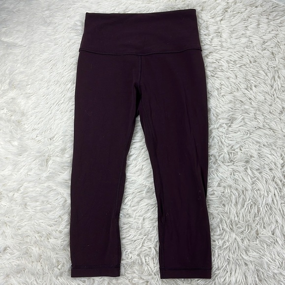 🔥$SALE$🔥 Lululemon Align Crop (19") Black Cherry - Picture 1 of 7